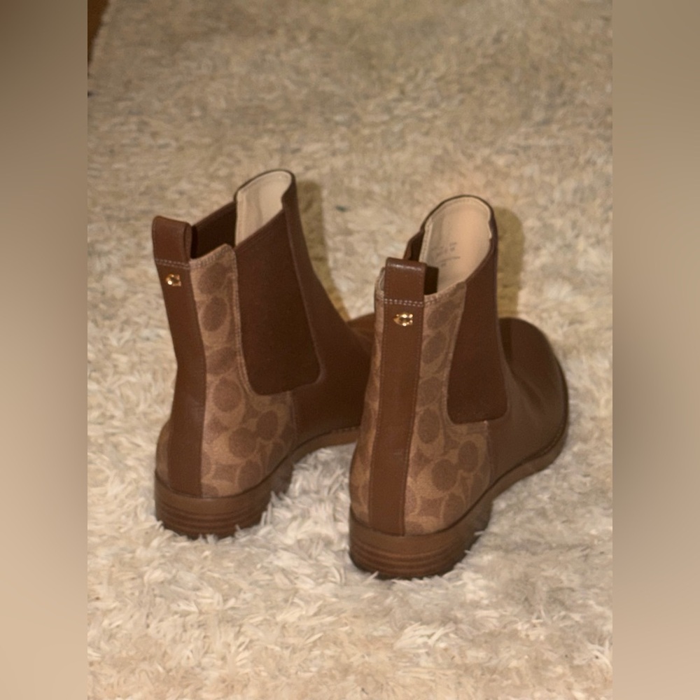 🆕 🤎COACH brown ankle boots women - Picture 5 of 10